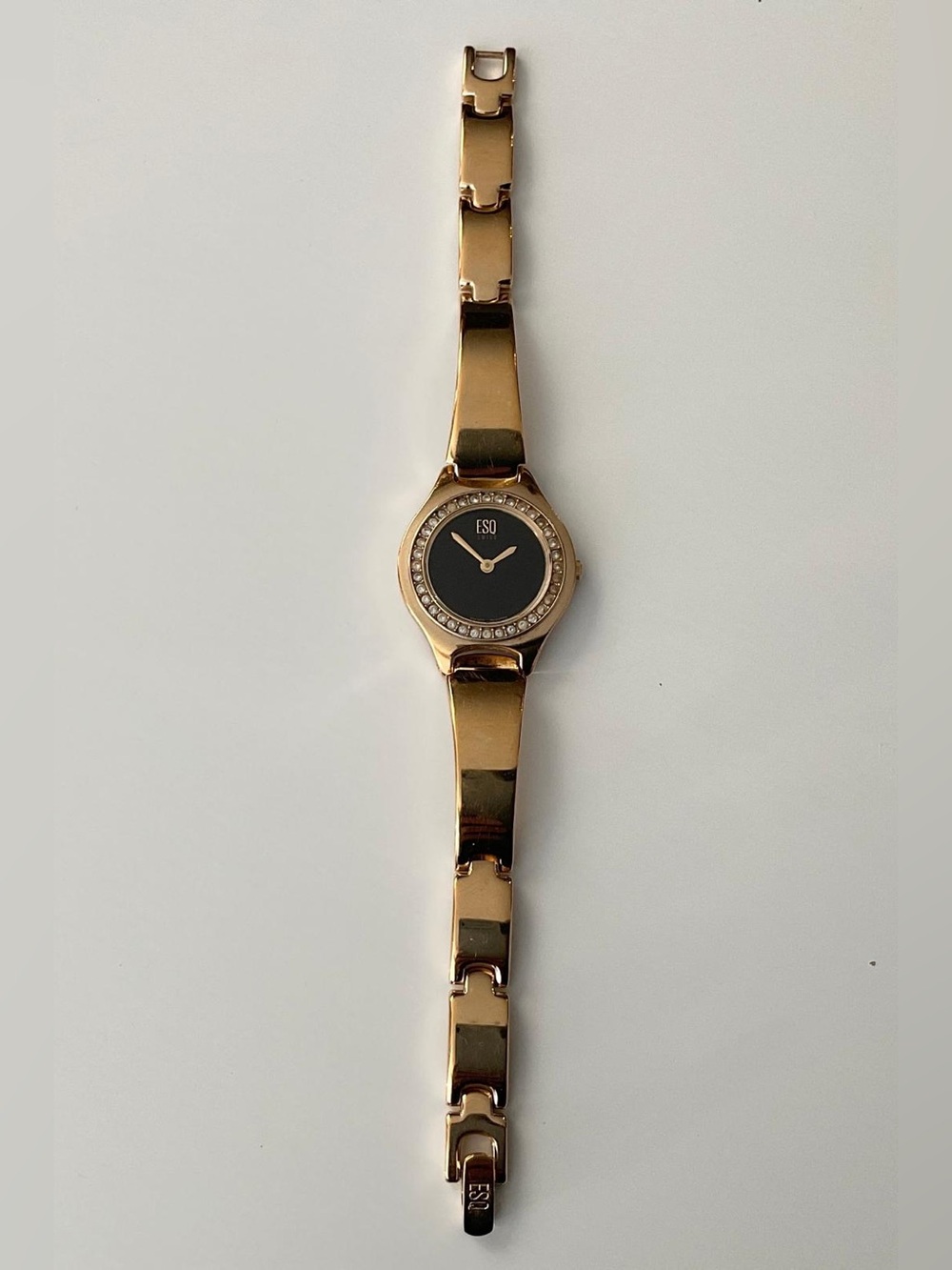 ESQ Swiss Movado Damsel Ladies Watch Gold Plated Swarovski Crystals
